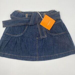 Hilde & Co. Pleated Denim Skirt 4Y